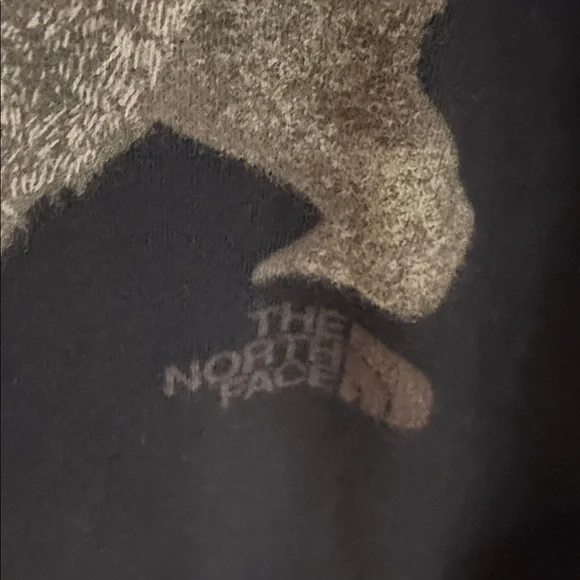 The North Face Black Tee with Gray Bear Graphic - Picture 2 of 4